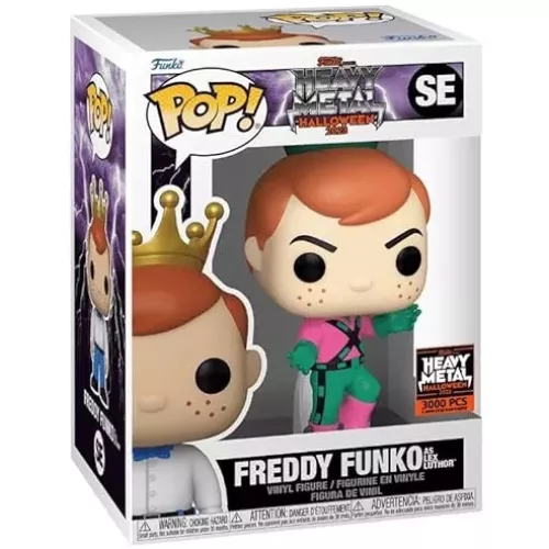 Funko Pop! Freddy Funko as Lex Luthor SE Heavy Metal Halloween 2023 Box