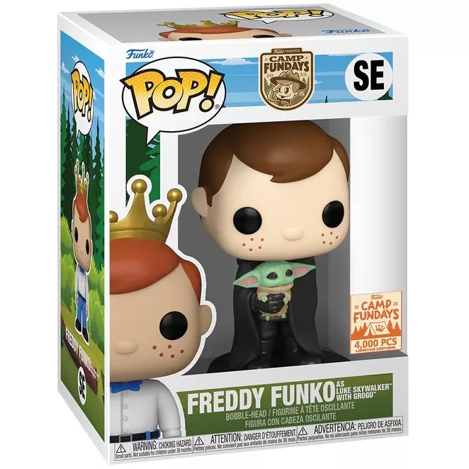 Freddy Funko as Luke Skywalker with Grogu Box