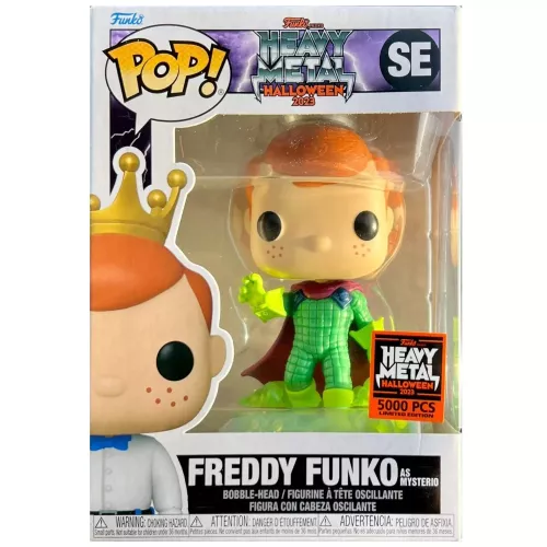 Funko Pop! Freddy Funko as Mysterio SE Heavy Metal Halloween 2023 Box