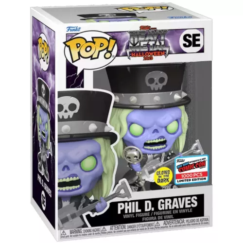 Funko Pop! Phil D. Graves SE Glows in the Dark Heavy Metal Halloween 2023 Box