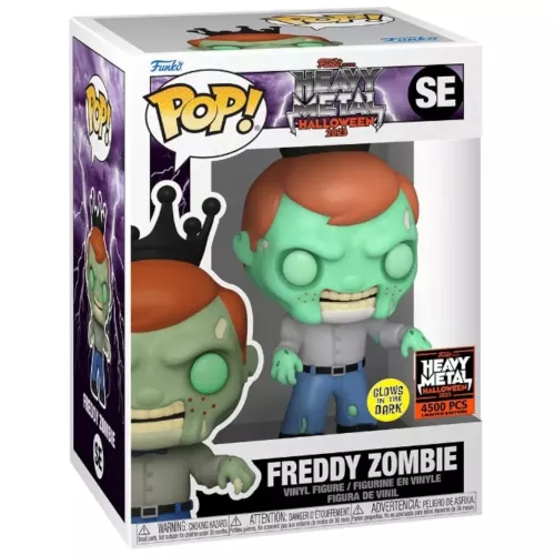Funko Pop! Freddy Zombie SE Glows in the Dark Heavy Metal Halloween 2023 Box