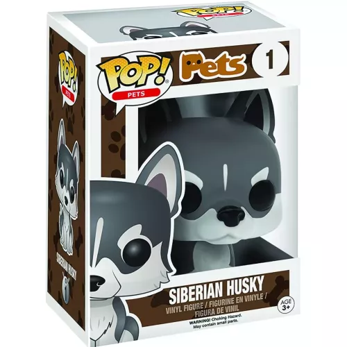 Funko Pop! Siberian Husky #01 Pets Vinyl Figure Box