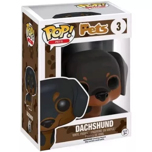Funko Pop! Dachshund #03 Pets Vinyl Figure Box