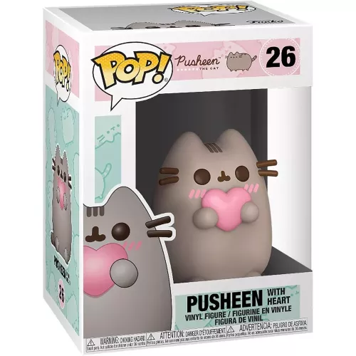 Funko Pop! Pusheen with Heart #26 Pusheen the Cat Vinyl Figure Box