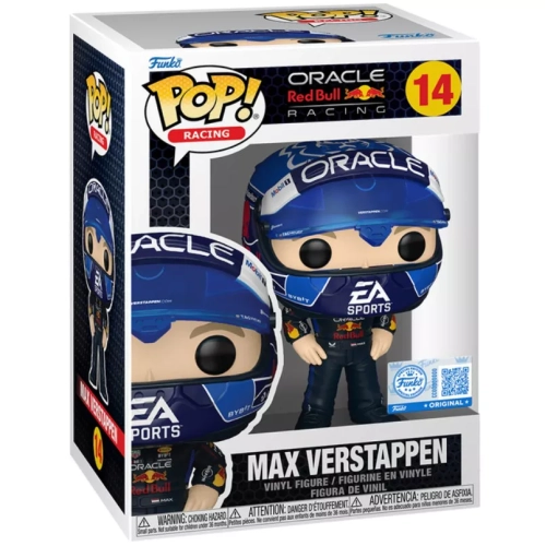 Funko Pop! Max Verstappen #14 with USA Helmet Oracle Red Bull Racing Box