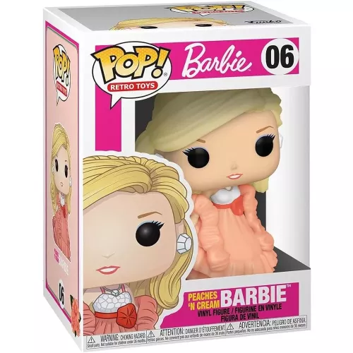 Funko Pop! Peaches 'n Cream Barbie #06 Retro Toys Vinyl Figure Box