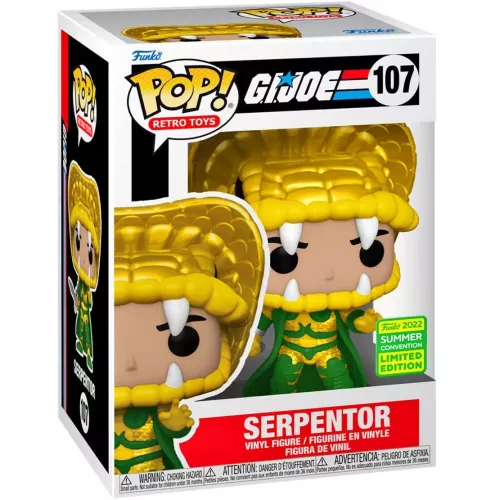 Funko Pop! Serpentor #107 G.I. Joe Retro Toys Vinyl Figure Box
