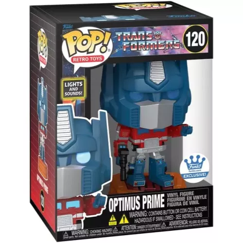 Funko Pop! Optimus Prime #120 Lights & Sound! Transformers Box