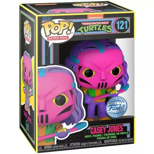 Funko Pop! Casey Jones #121 Blacklight Nickelodeon Teenage Mutant Ninja Turtles Box