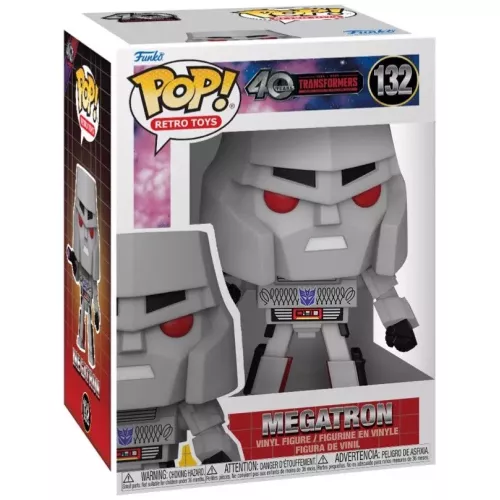 Funko Pop! Megatron #132 40 Years 1984-2024 Transformers More Than Meets the Eye Box