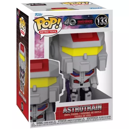 Funko Pop! Astrotrain #133 40 Years 1984-2024 Transformers More Than Meets the Eye Box