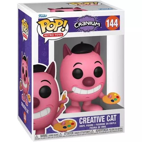 Funko Pop! Creative Cat #144 Cranium Retro Toys Vinyl Figure Box