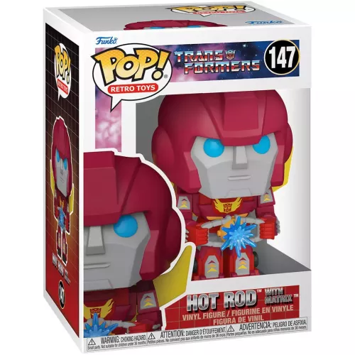 Funko Pop! Hot Rod with Matrix #147 Transformers Retro Toys Box