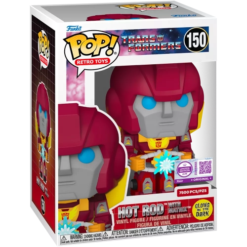 Funko Pop! Hot Rod with Matrix #150 Glows in the Dark Box