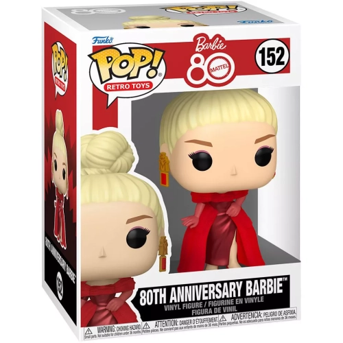 Funko Pop! 80th Anniversary Barbie #152 Barbie 80 Mattel Box