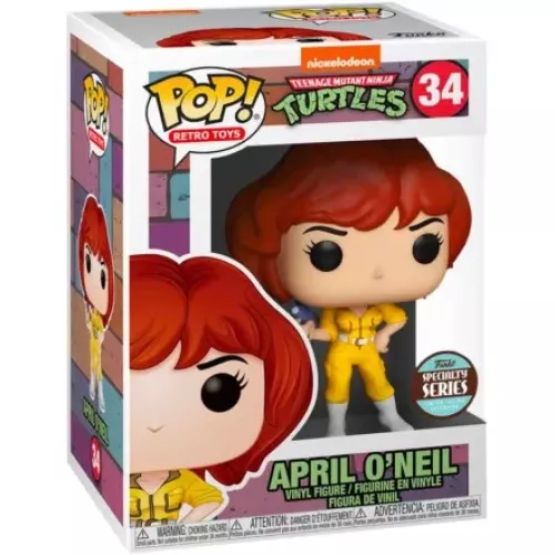 Funko Pop! April O'Neil #34 Nickelodeon Teenage Mutant Ninja Turtles Box
