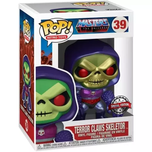 Funko Pop! Terror Claws Skeletor #39 Metallic Masters of the Universe Box