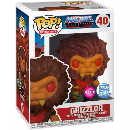 Funko Pop! Grizzlor #40 Flocked Masters of the Universe Box
