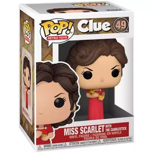 Funko Pop! Miss Scarlet with the Candlestick #49 Clue Box