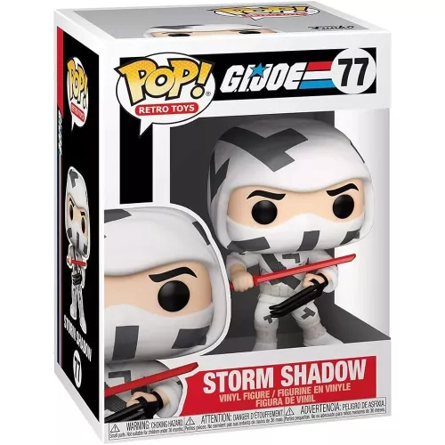 Funko Pop! Storm Shadow #77 G.I. Joe Retro Toys Vinyl Figure Box