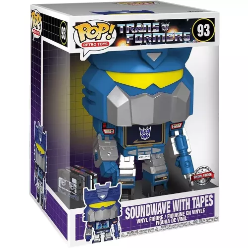 Funko Pop! Soundwave with Tapes #93 10 Inch Transformers Box