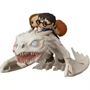 Harry, Hermione, & Ron Riding Gringotts Dragon image
