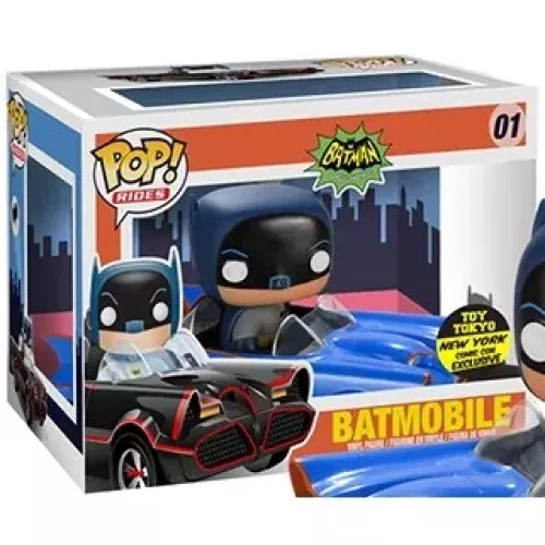 Funko Pop! Batmobile #01 Blue Batman Classic TV Series Box