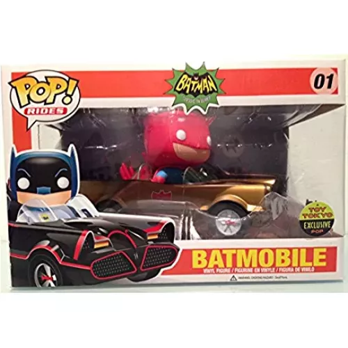 Funko Pop! Batmobile #01 Gold Batman Classic TV Series Box