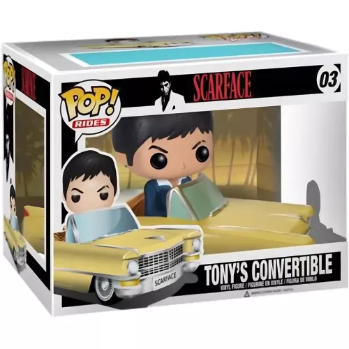 Funko Pop! Tony's Convertible #03 Scareface Rides Vinyl Figure Box