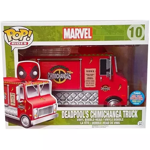 Funko Pop! Deadpool's Chimichanga Truck #10 Red Marvel Box