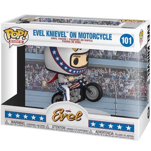 Funko Pop! Evel Knievel on Motorcycle #101 Rides Vinyl Figure Box