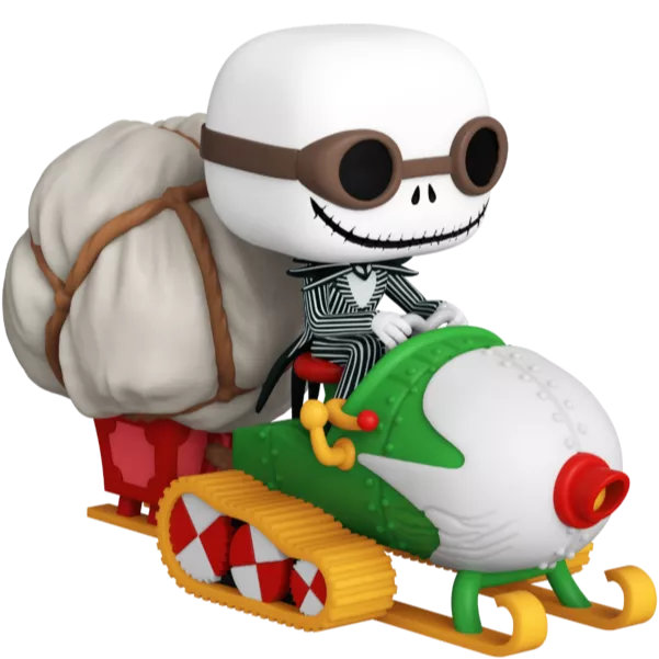 Jack Skellington in Snowmobile