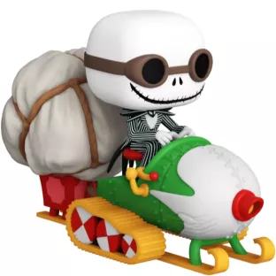 Jack Skellington in Snowmobile