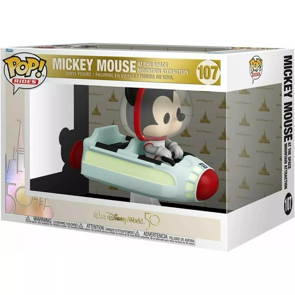 Mickey Mouse at the Space Mountain Attraction Box