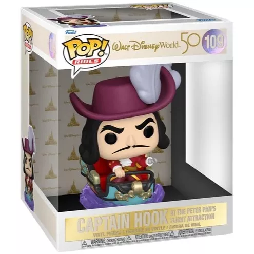 Captain Hook at the Peter Pan's Flight Attraction Box