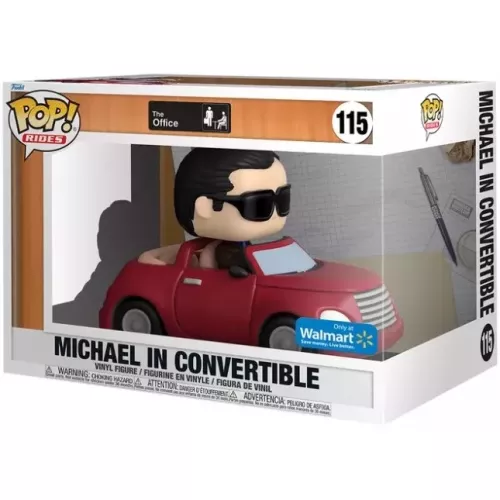 Funko Pop! Michael in Convertible #115 The Office Rides Box