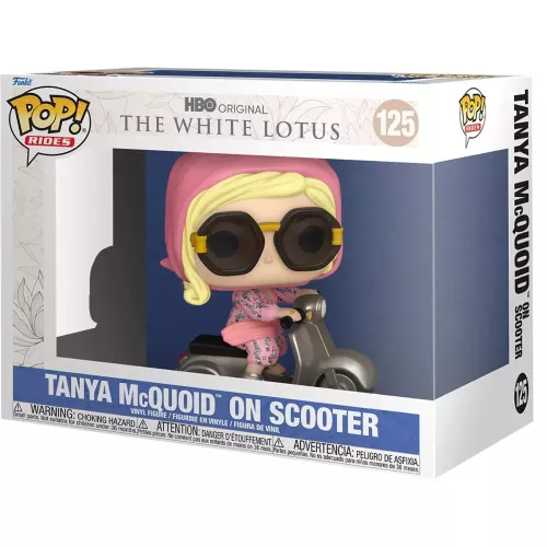 Funko Pop! Tanya McQuoid on Scooter #125 HBO Original The White Lotus Box