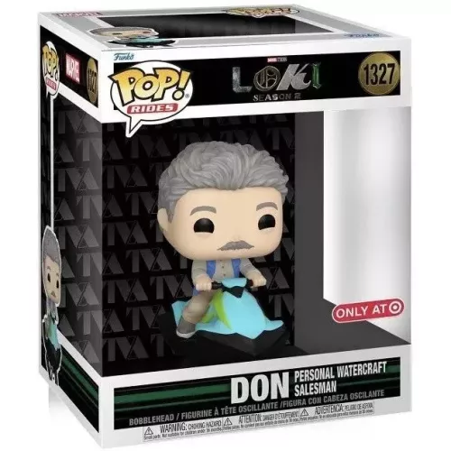 Funko Pop! Don Personal Watercraft Salesman #1327 Marvel Studios Loki Season 2 Box