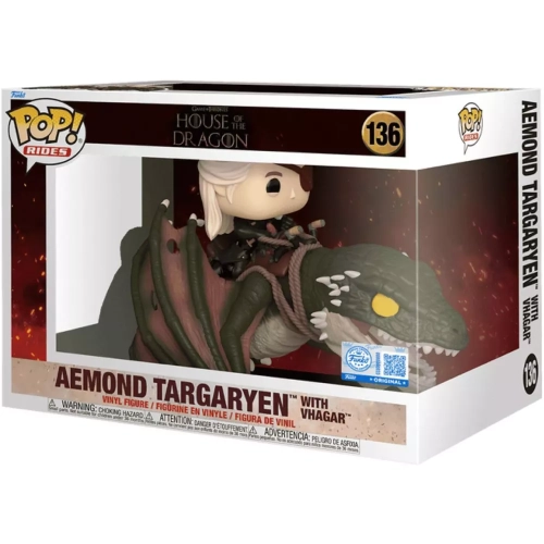Funko Pop! Aemond Targaryen with Vhagar #136 Game of Thrones House of the Dragon Box