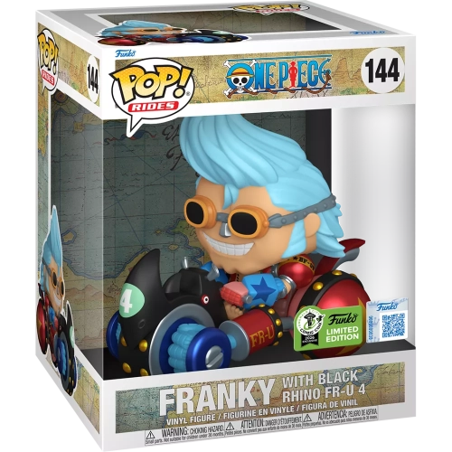 Funko Pop! Franky with Black Rhino FR-U 4 #144 One Piece Box