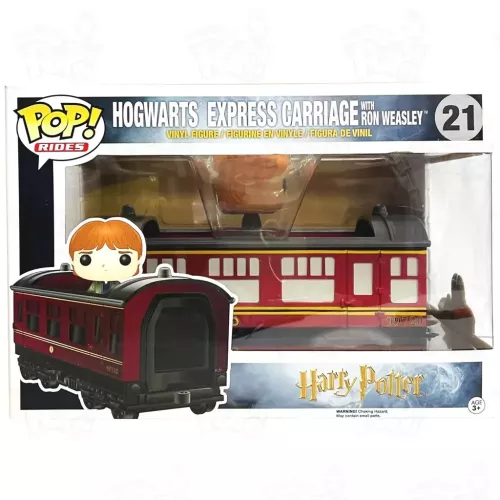 Funko Pop! Hogwarts Express Carriage with Ron Weasley #21 Box