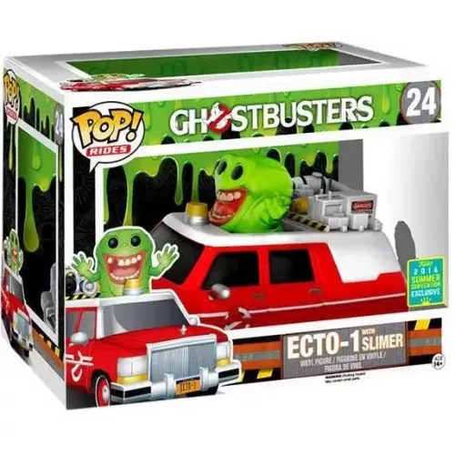 Funko Pop! Ecto-1 with Slimer #24 Ghostbusters Rides Box