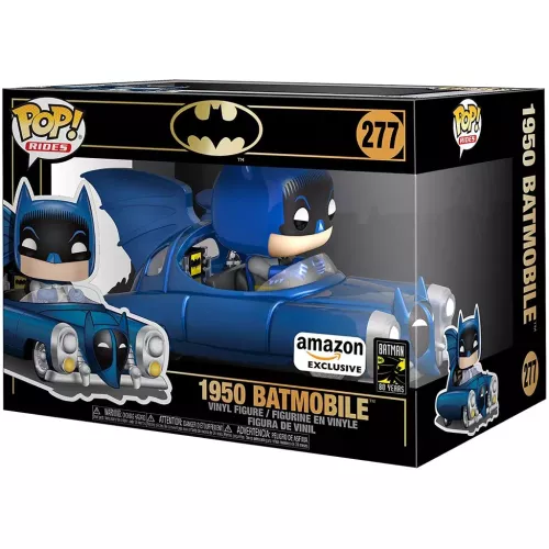 Funko Pop! 1950 Batmobile #277 Blue Batman Rides Vinyl Figure Box