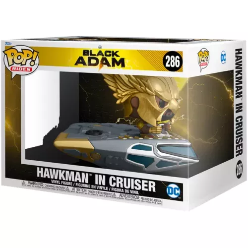 Funko Pop! Hawkman in Cruiser #286 DC Black Adam Rides Box
