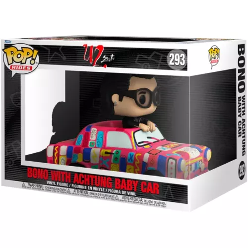 Funko Pop! Bono with Achtung Baby Car #293 U2 Rides Box