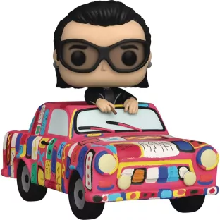 Bono with Achtung Baby Car