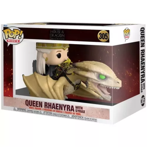 Funko Pop! Queen Rhaenyra with Syrax #305 Game of Thrones House of the Dragon Day of the Dragon Box