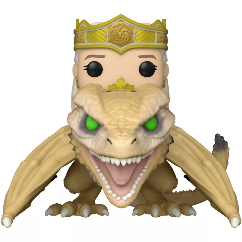 Queen Rhaenyra with Syrax