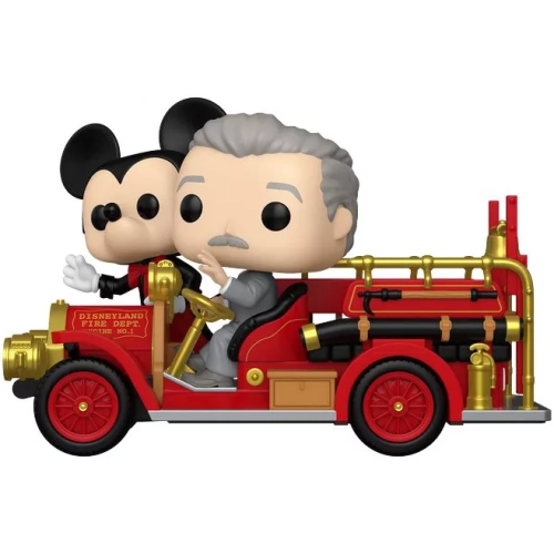 Mickey Mouse & Walt on Fire Engine