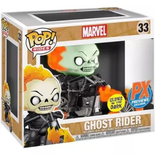 Funko Pop! Ghost Rider #33 Glows in the Dark Marvel Box